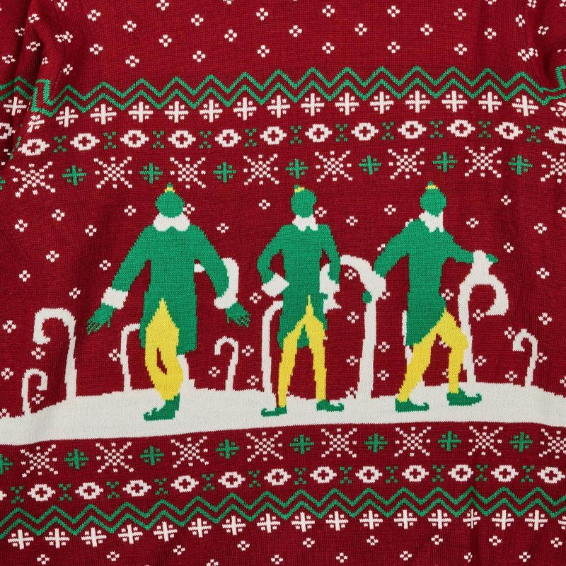 slide 3 of 3, Men's Elf Pullover Sweater - Red XL, 1 ct