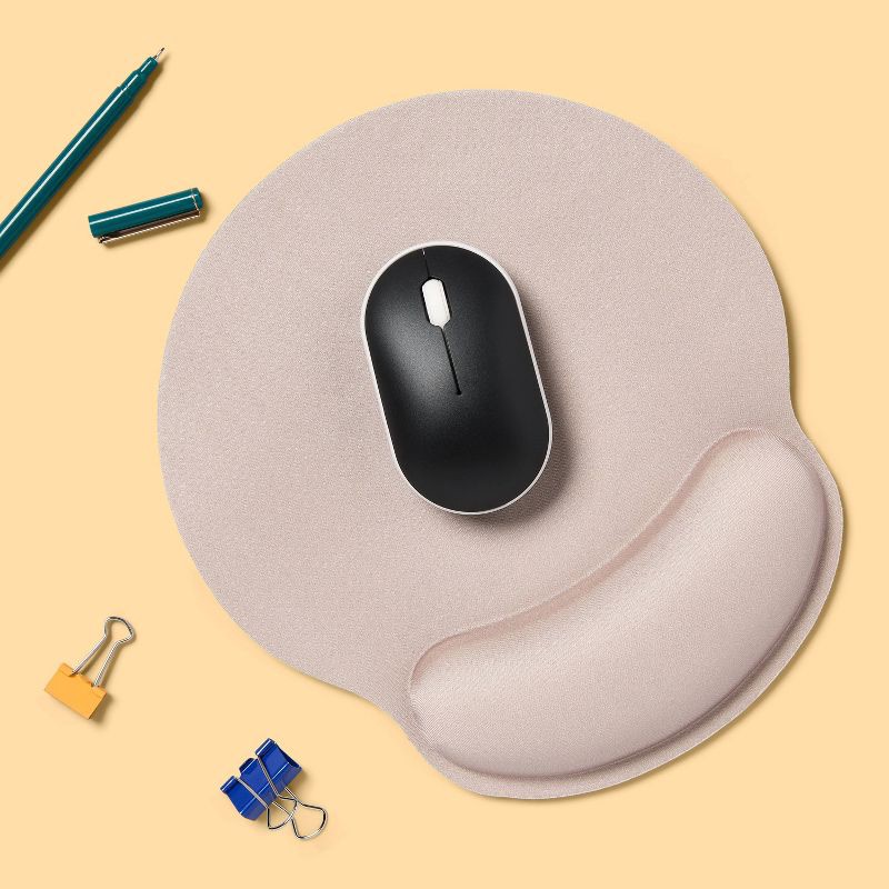 slide 2 of 3, Ergonomic Mouse Pad Taupe - up&up™, 1 ct