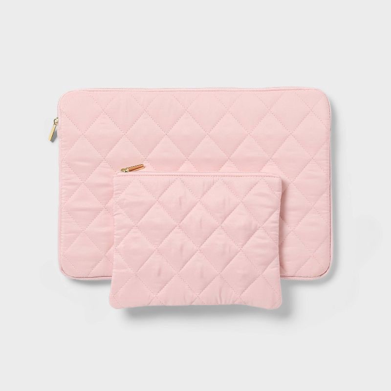slide 3 of 3, Laptop Case and Small Pouch Pink - up&up™, 1 ct