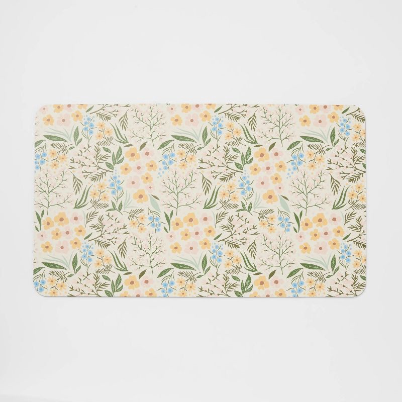 slide 3 of 3, Portable Desk Mat Floral - up&up™, 1 ct