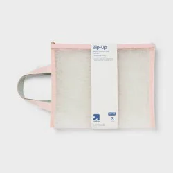 Medium Size Set of Mesh Zip Pouches - up&up™