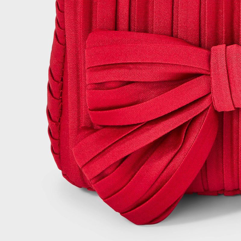 slide 4 of 4, Toddler Girls' Tulle Bow Purse - Cat & Jack™ Red, 1 ct