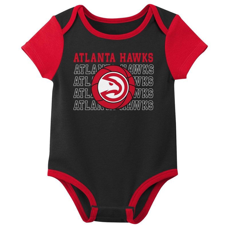 slide 4 of 4, NBA Atlanta Hawks Infant 3pk Bodysuit Set - 18 Months, 3 ct