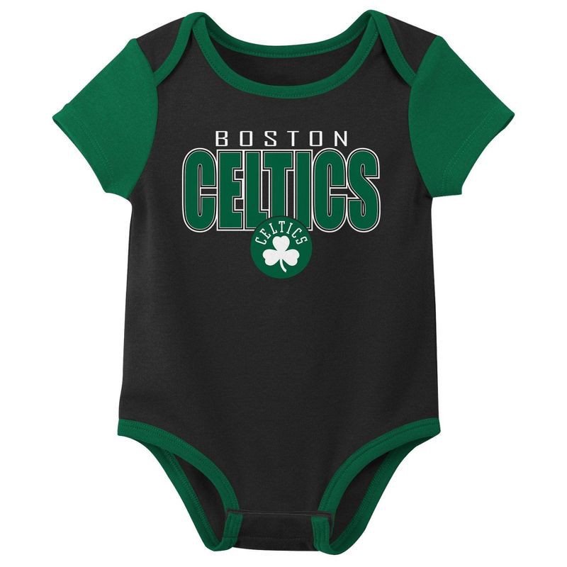 slide 2 of 4, NBA Boston Celtics Infant 3pk Bodysuit Set - 3-6 Months, 3 ct