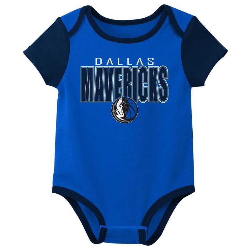 slide 2 of 4, NBA Dallas Mavericks Infant 3pk Bodysuit Set - 3-6 Months, 3 ct