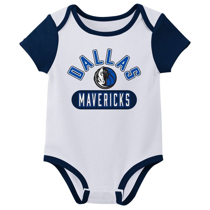 slide 3 of 4, NBA Dallas Mavericks Infant 3pk Bodysuit Set - 18 Months, 3 ct