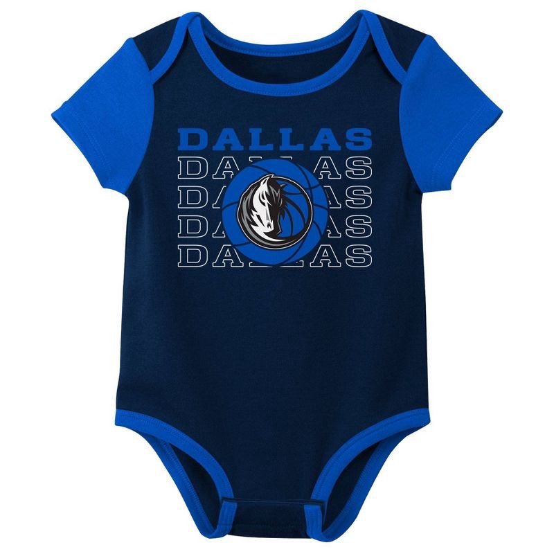 slide 4 of 4, NBA Dallas Mavericks Infant 3pk Bodysuit Set - 18 Months, 3 ct