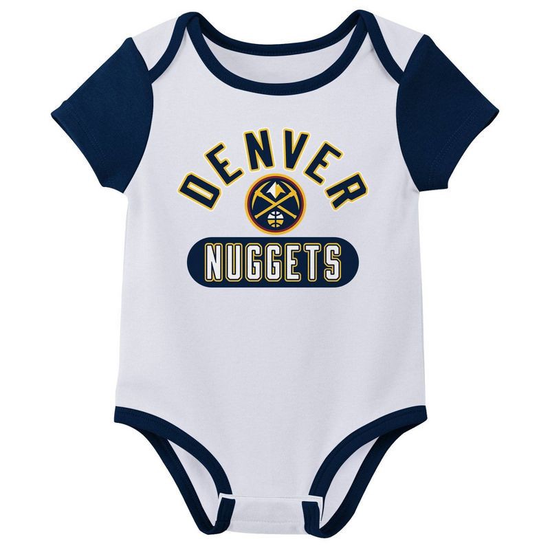 slide 3 of 4, NBA Denver Nuggets Infant 3pk Bodysuit Set - 18 Months, 3 ct