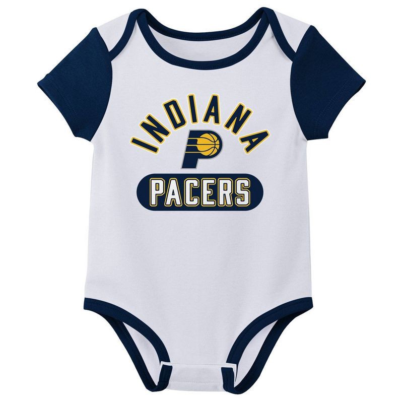 slide 3 of 4, NBA Indiana Pacers Infant 3pk Bodysuit Set - 18 Months, 3 ct
