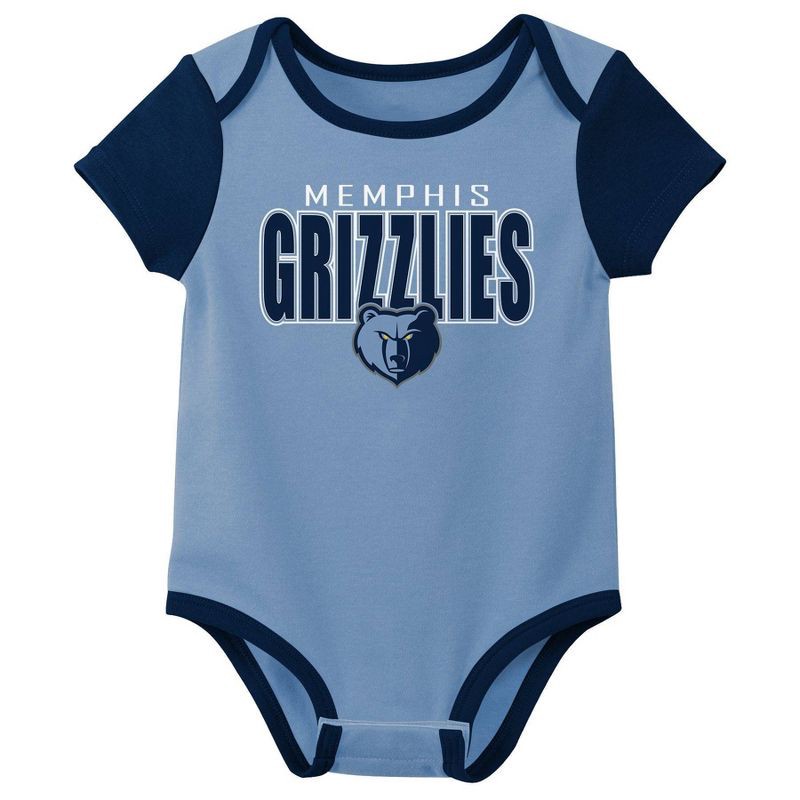 slide 2 of 4, NBA Memphis Grizzlies Infant 3pk Bodysuit Set - 6-9 Months, 3 ct