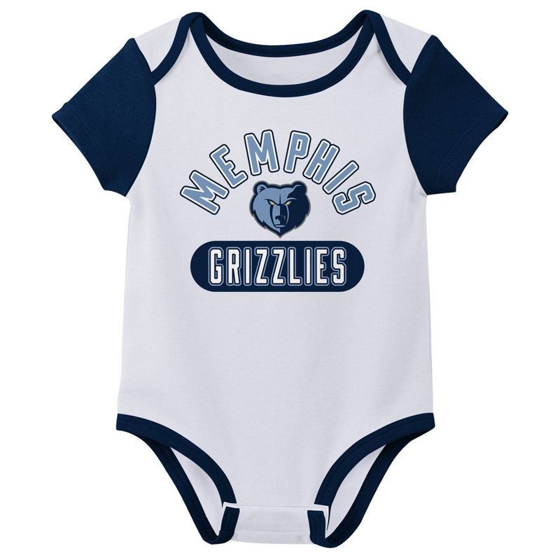 slide 3 of 4, NBA Memphis Grizzlies Infant 3pk Bodysuit Set - 6-9 Months, 3 ct