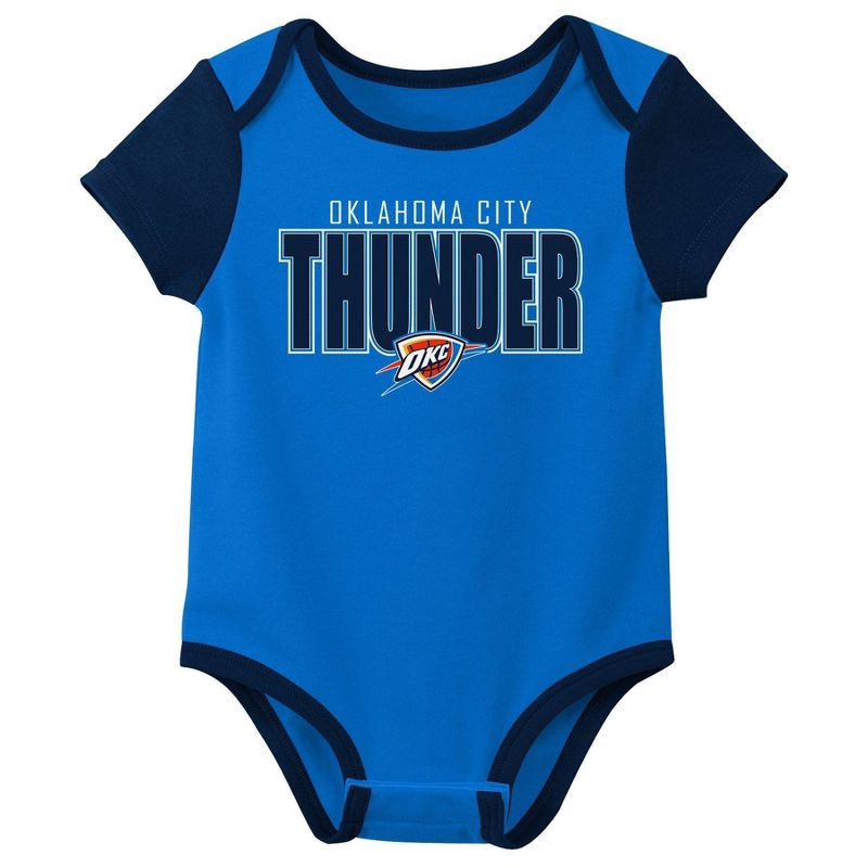 slide 2 of 4, NBA Oklahoma City Thunder Infant 3pk Bodysuit Set - 6-9 Months, 3 ct