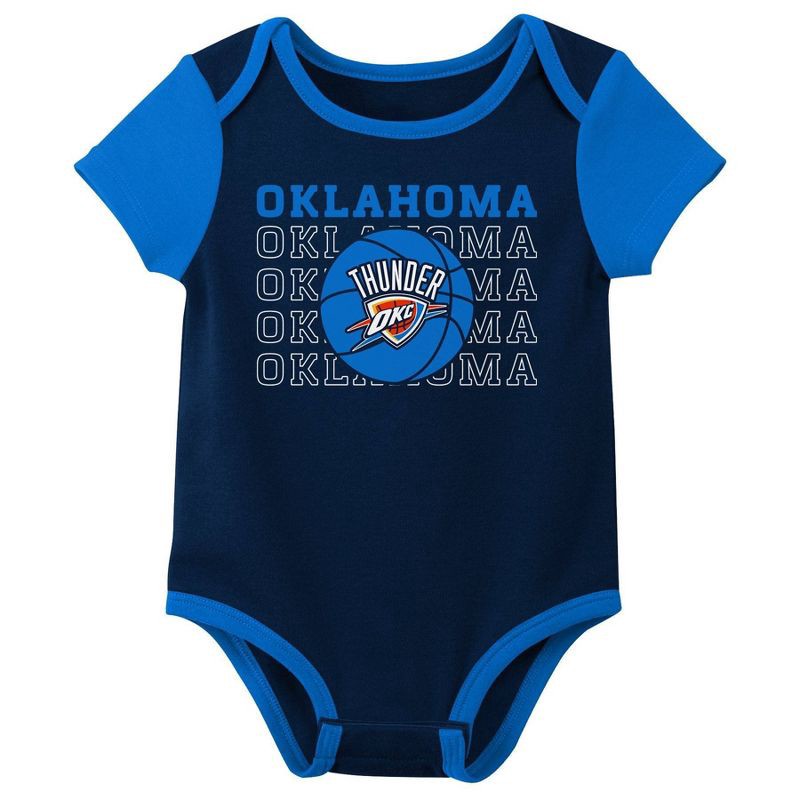 slide 4 of 4, NBA Oklahoma City Thunder Infant 3pk Bodysuit Set - 18 Months, 3 ct