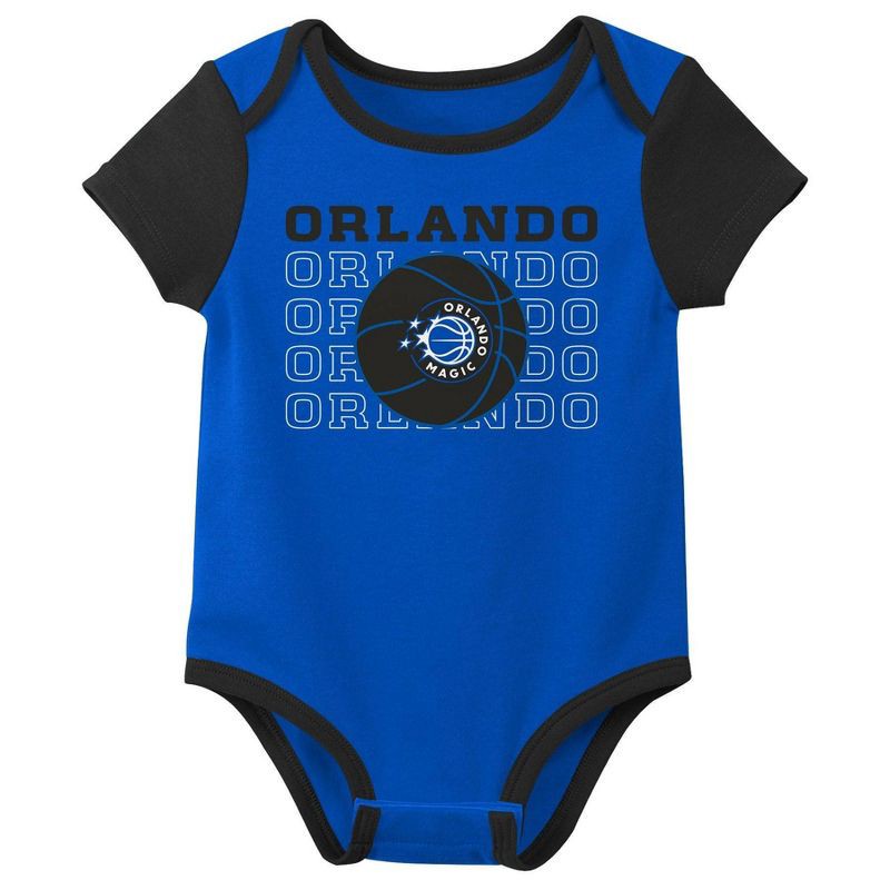 slide 4 of 4, NBA Orlando Magic Infant 3pk Bodysuit Set - 0-3 Months, 3 ct