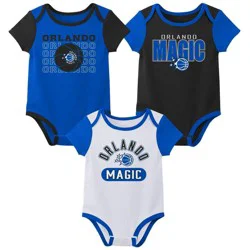 NBA Orlando Magic Infant 3pk Bodysuit Set - 0-3 Months