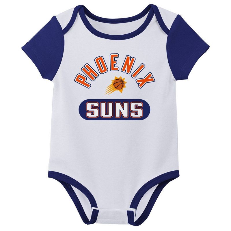 slide 3 of 4, NBA Phoenix Suns Infant 3pk Bodysuit Set - 18 Months, 3 ct