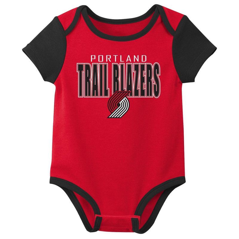 slide 2 of 4, NBA Portland Trail Blazers Infant 3pk Bodysuit Set - 3-6 Months, 3 ct