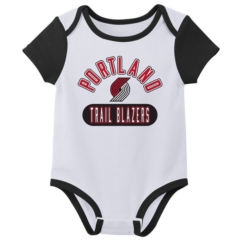 slide 3 of 4, NBA Portland Trail Blazers Infant 3pk Bodysuit Set - 3-6 Months, 3 ct