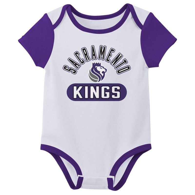 slide 3 of 4, NBA Sacramento Kings Infant 3pk Bodysuit Set - 12 Months, 3 ct