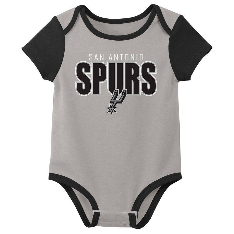 slide 2 of 4, NBA San Antonio Spurs Infant 3pk Bodysuit Set - 3-6 Months, 3 ct