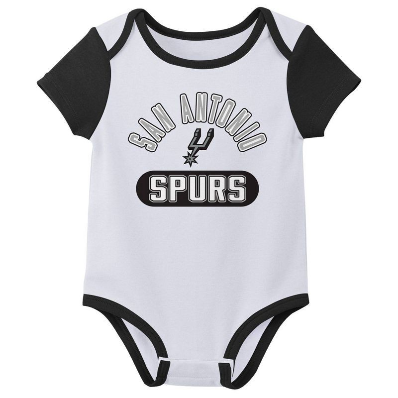 slide 3 of 4, NBA San Antonio Spurs Infant 3pk Bodysuit Set - 12 Months, 3 ct
