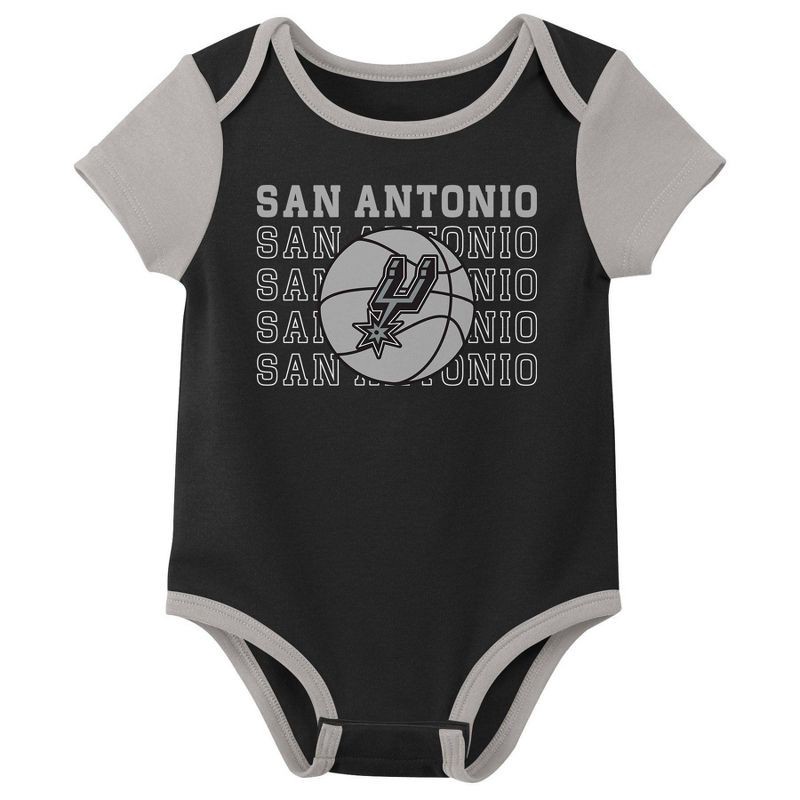 slide 4 of 4, NBA San Antonio Spurs Infant 3pk Bodysuit Set - 18 Months, 3 ct