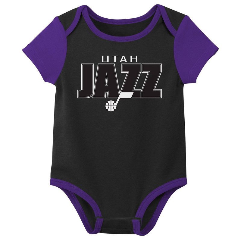 slide 2 of 4, NBA Utah Jazz Infant 3pk Bodysuit Set - 0-3 Months, 3 ct