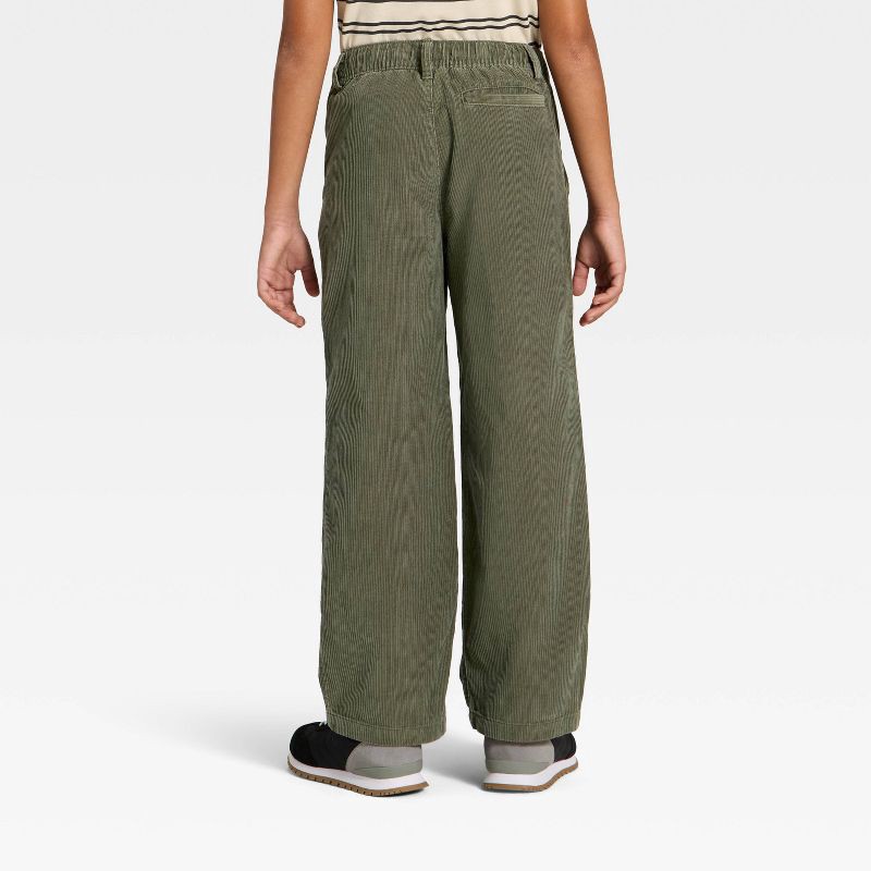 slide 2 of 3, Boys' Loose Fit Corduroy Pants - Cat & Jack™ Dark Olive Green 6, 1 ct