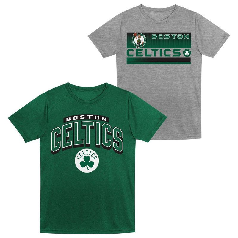 slide 1 of 3, NBA Boston Celtics Toddler 2pk Gray T-Shirt Set - 4T, 2 ct