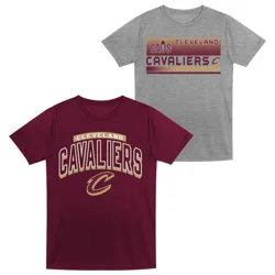 NBA Cleveland Cavaliers Toddler 2pk Gray T-Shirt Set - 2T