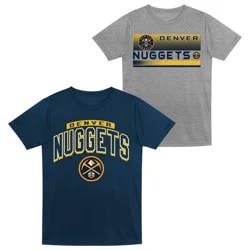 NBA Denver Nuggets Toddler 2pk Gray T-Shirt Set - 3T