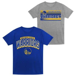 NBA Golden State Warriors Toddler 2pk Gray T-Shirt Set - 2T