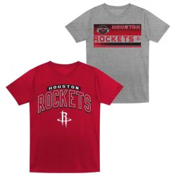 NBA Houston Rockets Toddler 2pk Gray T-Shirt Set - 2T