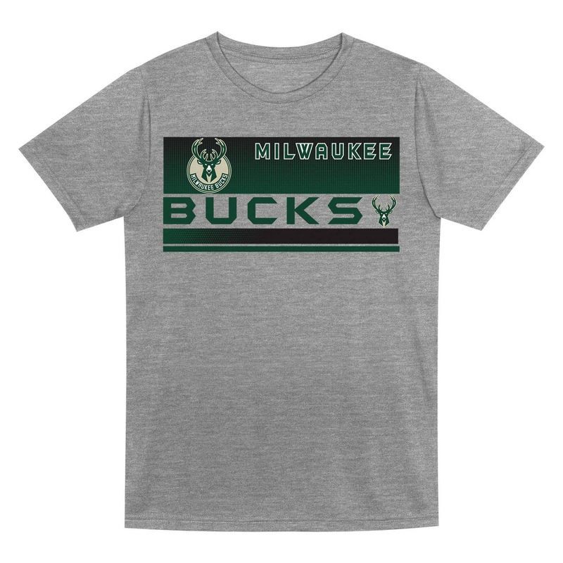 slide 2 of 3, NBA Milwaukee Bucks Toddler 2pk Gray T-Shirt Set - 3T, 2 ct