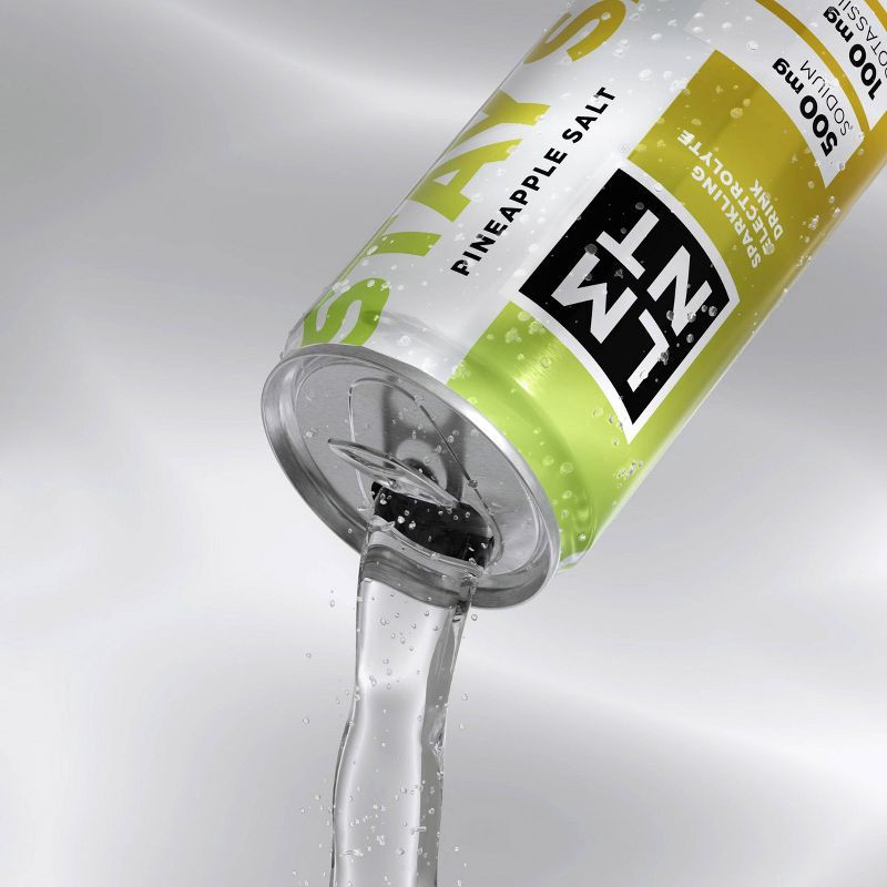 slide 5 of 6, LMNT Zero Sugar Pineapple Sparkling Electrolyte Drink - 4pk/12 fl oz, 4 ct; 12 fl oz