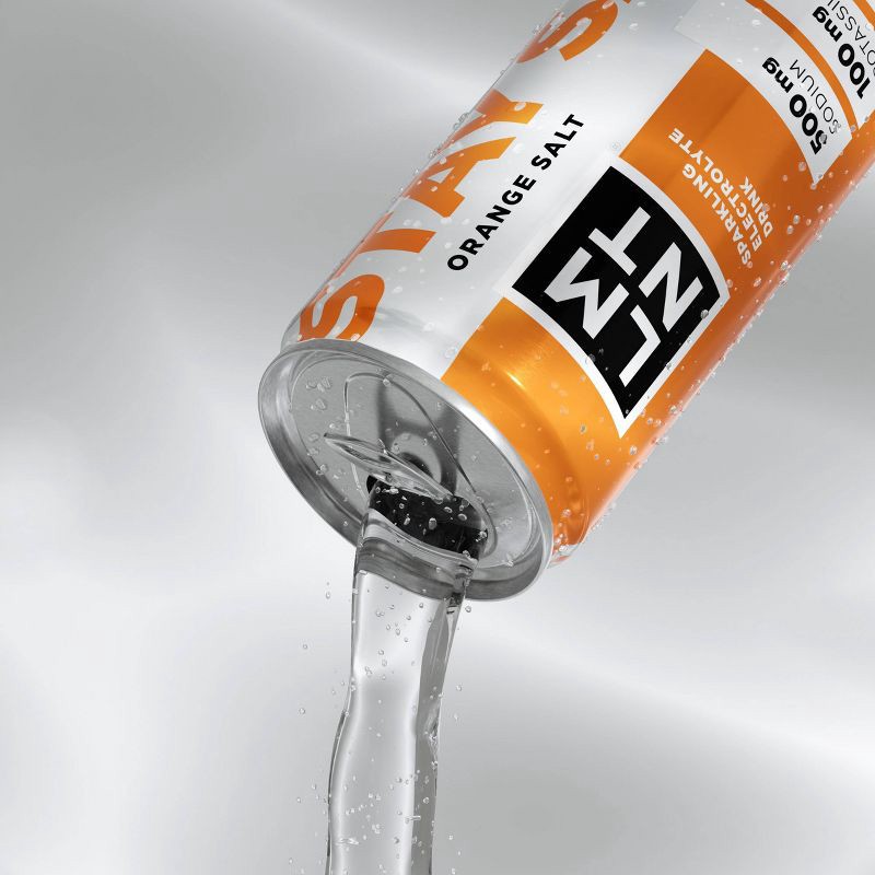 slide 4 of 4, LMNT Zero Sugar Orange Electrolyte Drink - 4pk/12 fl oz Cans, 4 ct; 12 fl oz