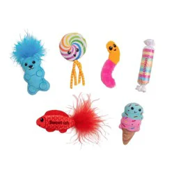Catstages Kitty Sweet Treats Catnip Cat Plush Toy: Occupy, Chase, Pounce, All Ages, 0.04 lb