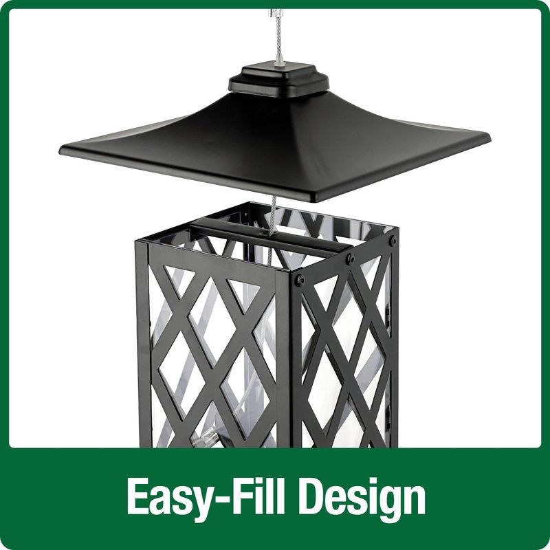 slide 6 of 9, Wild Wings Contemporary Lantern Metal Gazebo Bird Feeder 1.56qt, 1.56 qt
