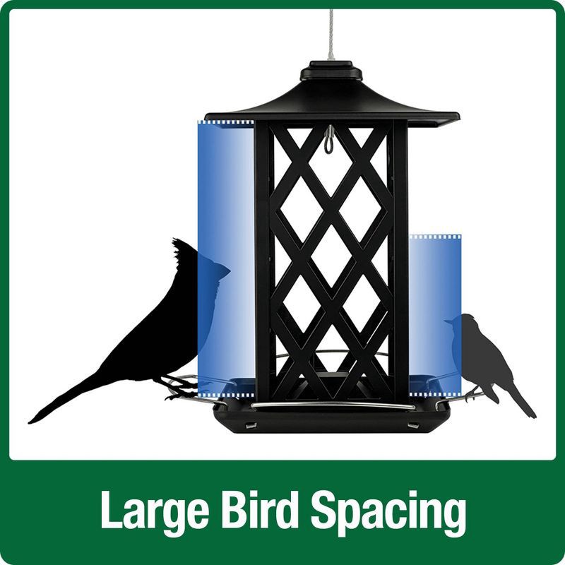 slide 7 of 9, Wild Wings Contemporary Lantern Metal Gazebo Bird Feeder 1.56qt, 1.56 qt