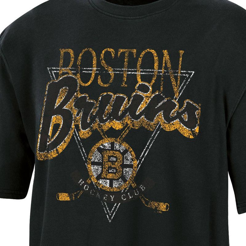slide 3 of 3, NHL Boston Bruins Women's Short Sleeve Dark Fashion T-Shirt - M, 1 ct