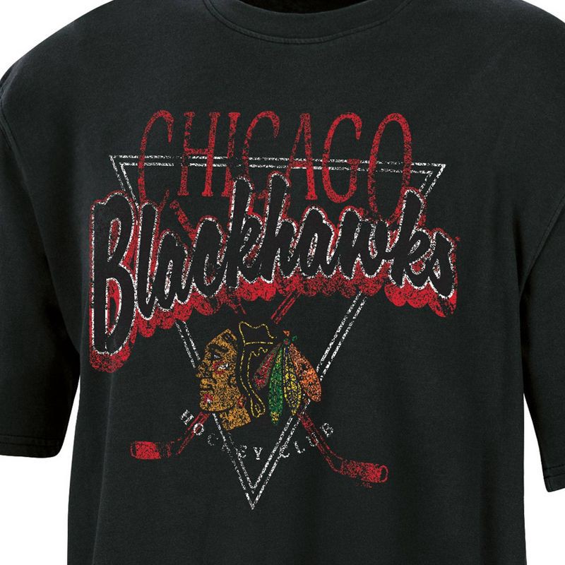 slide 3 of 3, NHL Chicago Blackhawks Women's Short Sleeve Dark Fashion T-Shirt - XL, 1 ct