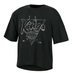 NHL Los Angeles Kings Women's Short Sleeve Dark Fashion T-Shirt - M