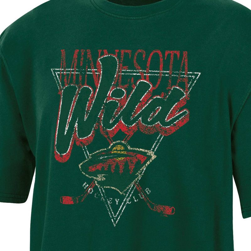 slide 3 of 3, NHL Minnesota Wild Women's Short Sleeve Dark Fashion T-Shirt - M, 1 ct