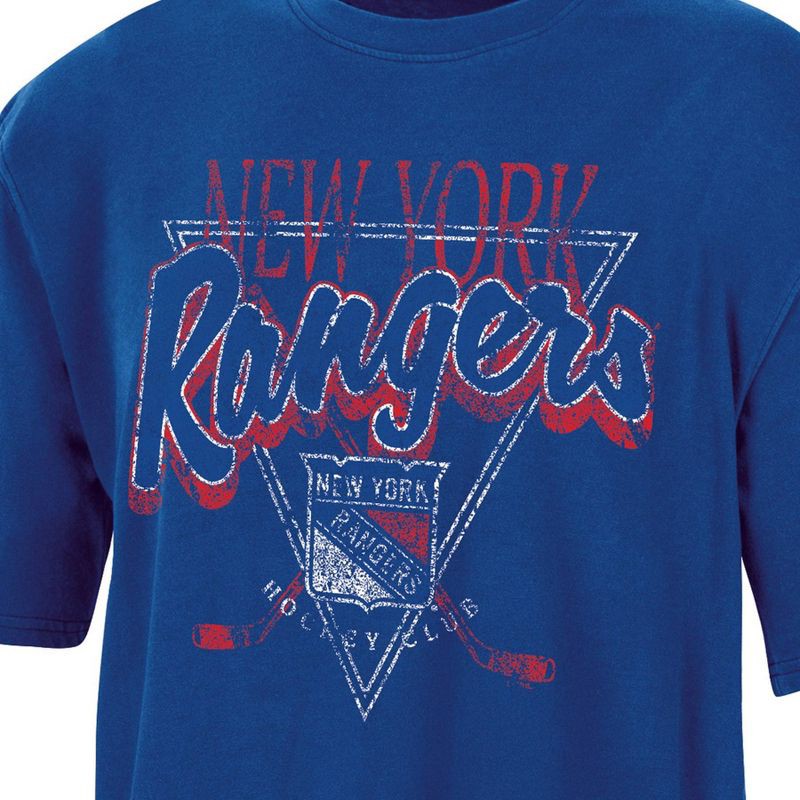 slide 3 of 3, NHL New York Rangers Women's Short Sleeve Dark Fashion T-Shirt - M, 1 ct