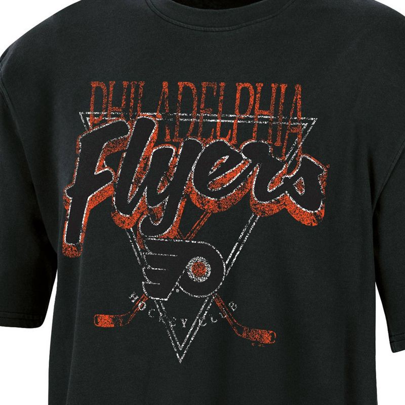 slide 3 of 3, NHL Philadelphia Flyers Women's Short Sleeve Dark Fashion T-Shirt - M, 1 ct