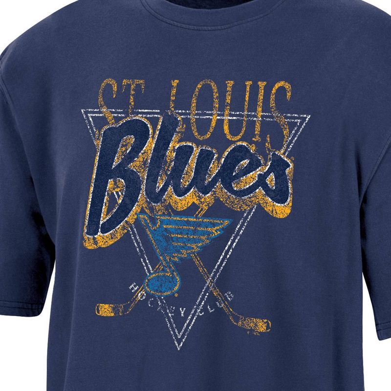 slide 3 of 3, NHL St. Louis Blues Women's Short Sleeve Dark Fashion T-Shirt - L, 1 ct