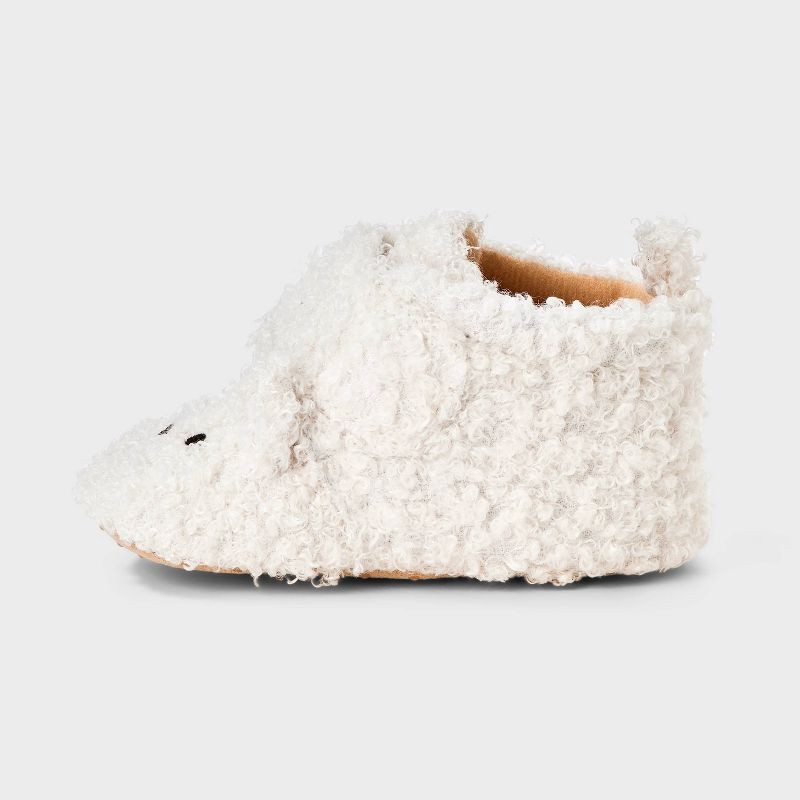 slide 2 of 4, Baby Bear Bootie Shoes - Cat & Jack™ Cream 0-3M, 1 ct