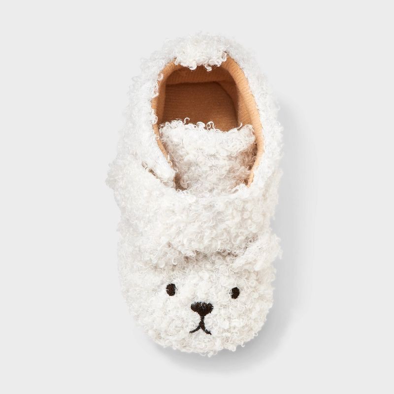 slide 3 of 4, Baby Bear Bootie Shoes - Cat & Jack™ Cream 3-6M, 1 ct