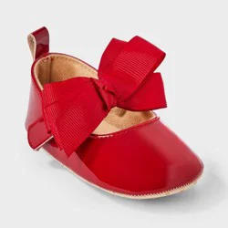 Baby Girls' Mary Jane Shoes - Cat & Jack™ Red 0-3M