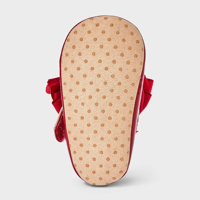 slide 4 of 4, Baby Girls' Mary Jane Shoes - Cat & Jack™ Red 6-9M, 1 ct